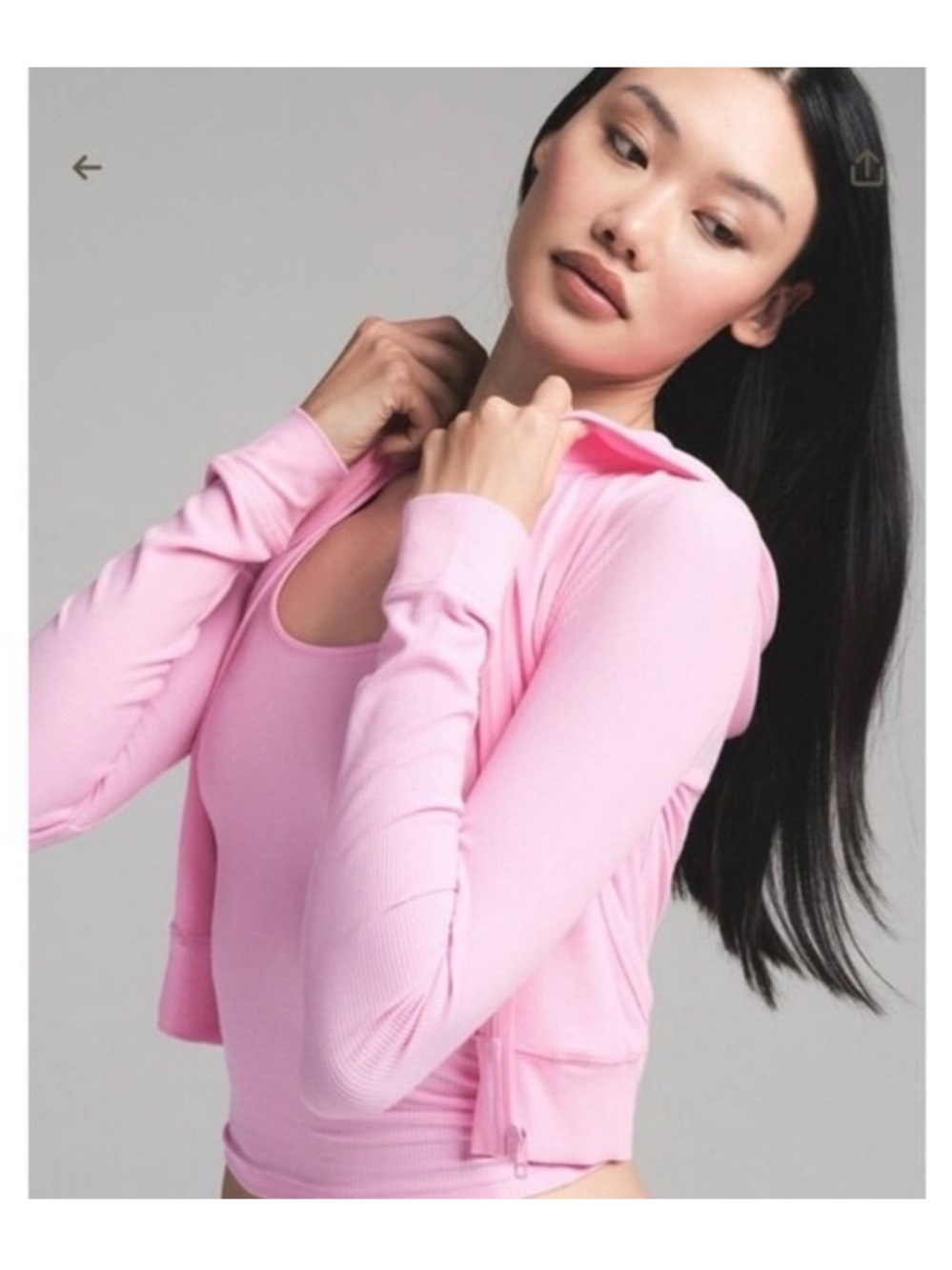 Skims Soft Lounge Zip Up Hoodie Bubble Gum Pink Size XXS